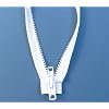 YKK-10-Boat-Top-Zipper-White-24-Inch-Seperating-Double-Metal-Tab-Slider