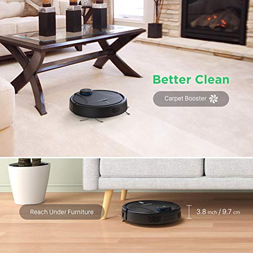 Robot Vacuum Cleaner with Mop, 2200Pa Super Suction Electric Robotic