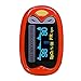 Children Pulse Oximeter Fingertip Pediatric Oxygen Saturation Monitor for Kids Babies Lithium Battery Yonker K1 - Red