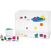 edxeducation Float or Sink Fun, 78-Piece Set, 10 Types of Manipulatives | Early Science Educational Toys, Observe Weight, Volume, Density and More