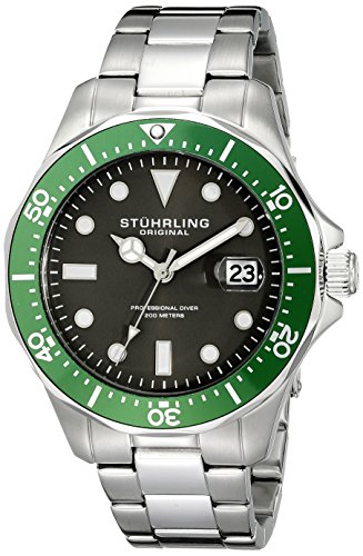 Stuhrling original men s 824.03 aquadiver date stainles…