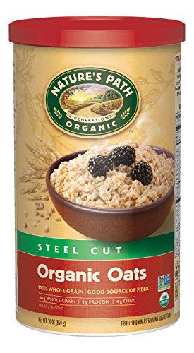 Nature's Path Organic Oats, Steel Cut, 30 Ounce Canister (Pack of 6) (Packaging may vary)