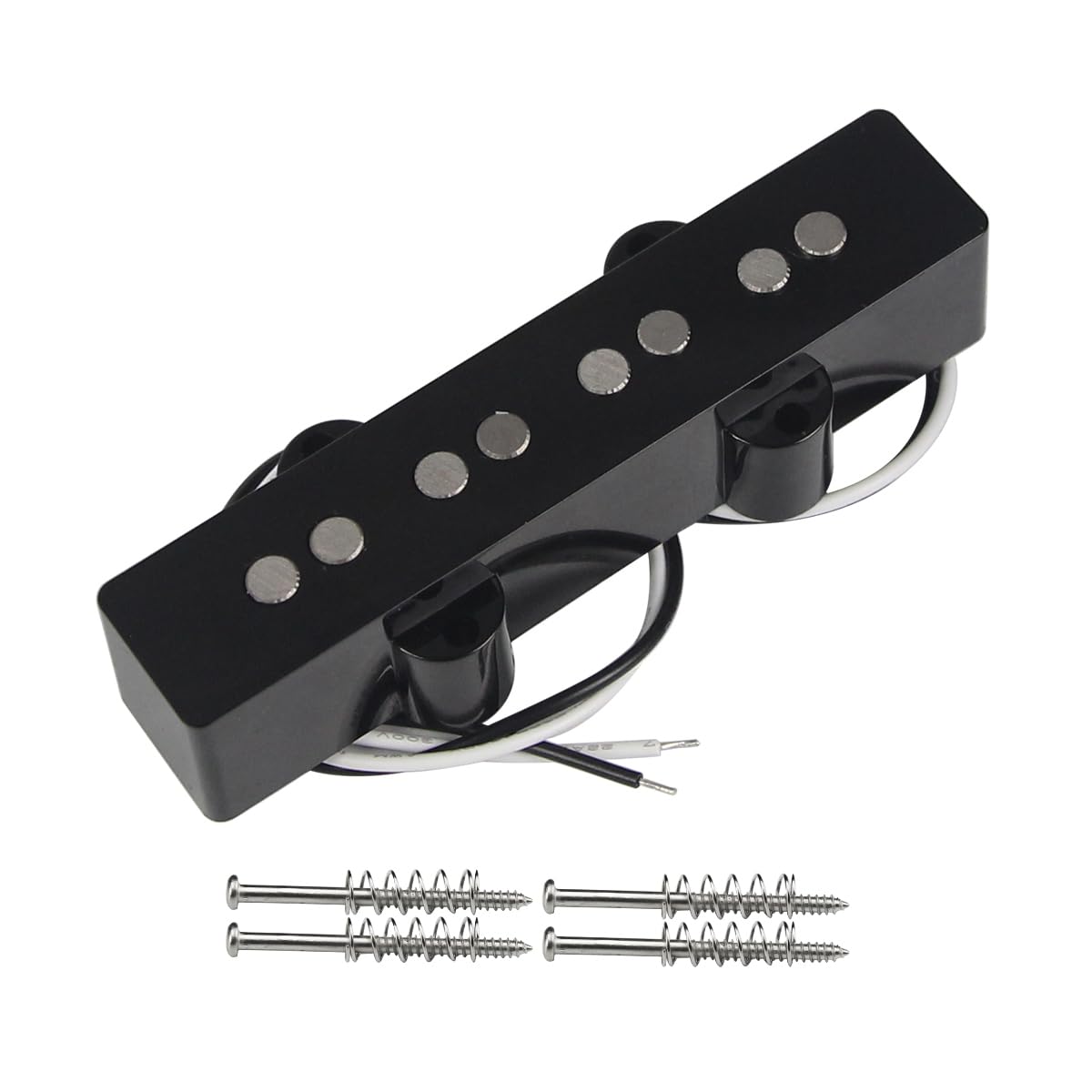 FLEOR Open Style Alnico 5 JB Bass Pickup JB Bass Neck Pickup for 4 String JB Bass Style or Similar Bass Guitar — image 1