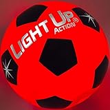 Light Up Action Soccer ball Silver Edition VALUE PACK Traditional Size 5
