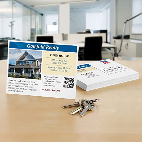 Avery 8383 PhotoQuality Glossy Postcards for Inkjet Printers, 4 1/4 x