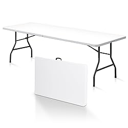 SUPER DEAL 8FT Folding Picnic Table for Indoor