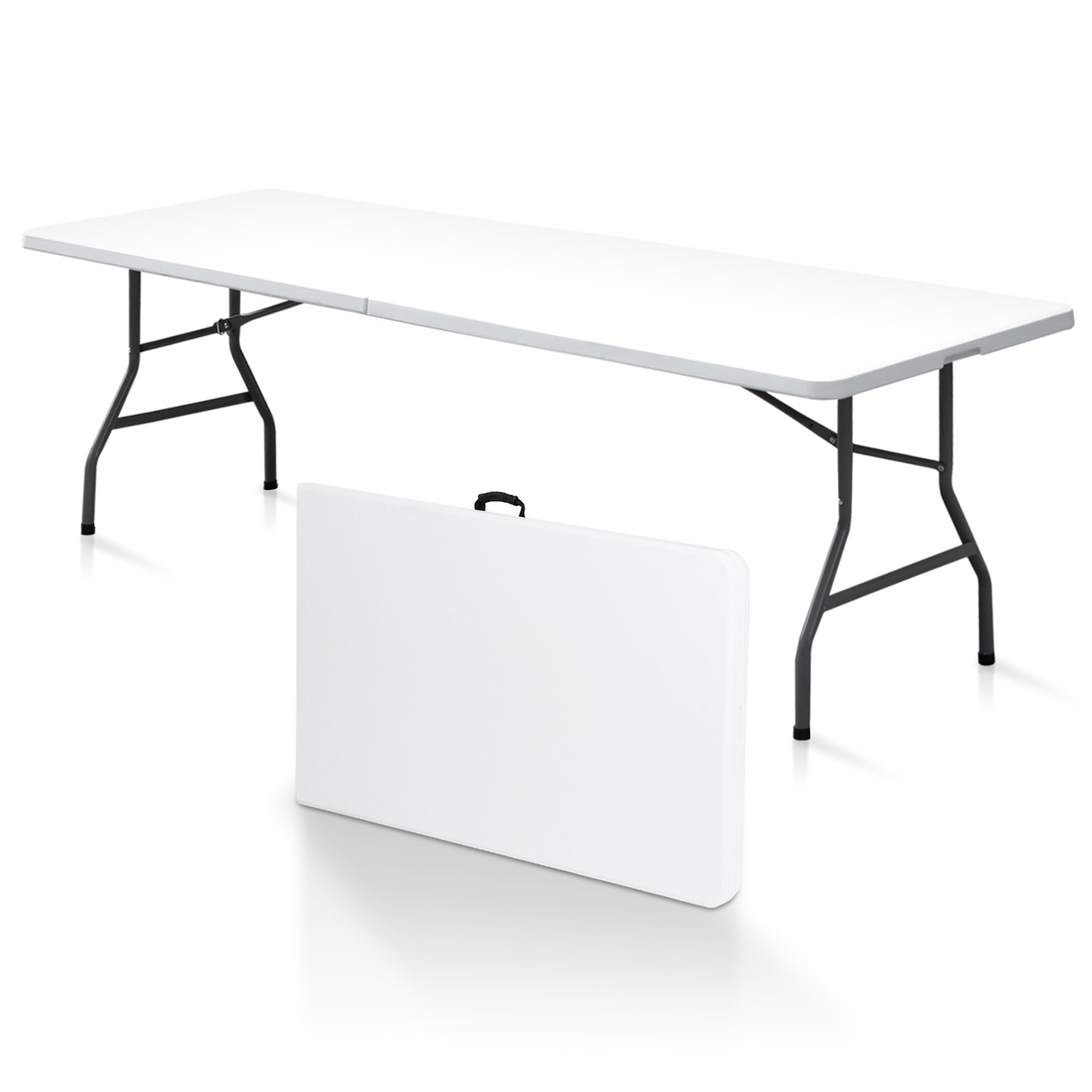 SUPER DEAL 8FT Folding Picnic Table for Indoor