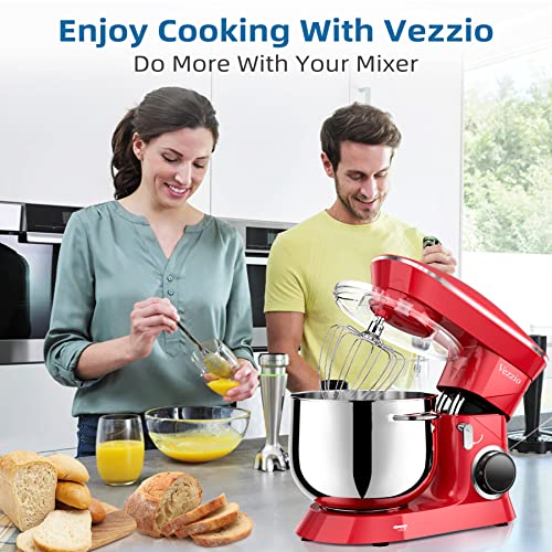 9.5 Qt Stand Mixer, 10Speed TiltHead Food Mixer, Vezzio 660W Kitchen
