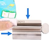 UDQYQ Toothpaste Squeezer 2 Pack Stainless Steel Tube Wringer Gloss Finish view 7