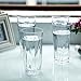 PEMOTech Plastic Drinking Glasses, [4 Pack] 16 Oz Restaurant Quality Clear Acrylic Drinking Glasses Cups Set, 100% BPA-free Unbreakable Glasses Water Tumblers Dishwasher Safe Plastic Glassware Set