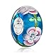 Lampwork Murano Glass Charm - 925 Sterling Silver Core - Fits European Charm Bracelet …