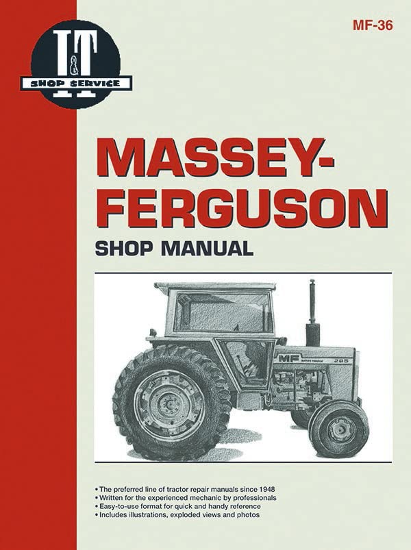 Massey Ferguson Shop Manual Model MF285 (Manual Mf-36)