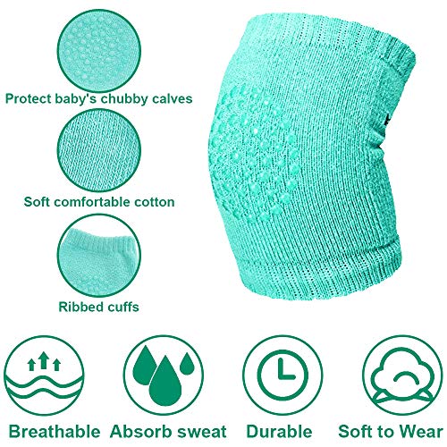 Motiloo 12 Pairs Baby Crawling Anti Slip Knee Pads Toddlers Kneepads Unisex Clothing Accessories Toddler Leg Warmer Short Kneepads