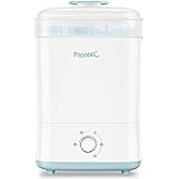 Papablic Baby Bottle Sterilizer and Dryer Pro, 10 Bottles Large Capacity | Esterilizador De Biberones, Electric Steam Sterilizer for Baby Bottles, Pacifiers, and Pump Parts