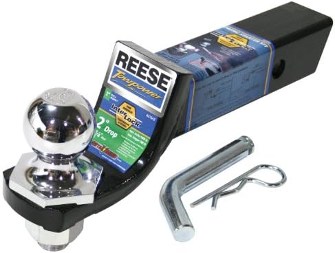 ReeseTowpower 21542 Class III Towing Starter Kit, Black with Ch Ball