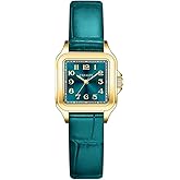 VXFAIZY Dainty Square Watch for Women with Easy Read Arabic Numeral Ladies Dress Watches