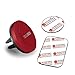 TechMatte MagGrip Air Vent Magnetic Universal Car Mount Holder for Smartphones Including iPhone X, 8, 7, 6, 6S, Galaxy S8, S7, S7 Edge - Red