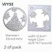 Cutting Dies Snowflake Background Layering die cuts for Card Making Tools Scrapbooking DIY Decoration(2PCS/Pack Christmas Background)