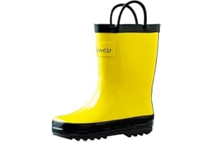 OAKI Toddler Rain Boots - Perfect Kids Rain Boots for Any Weather - Durable Rubber Baby Rain Boots Keep Little Feet Dry, Lightweight Waterproof with Easy-on Handle
