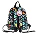 Zicac Childrens' Cute Canvas School Backpacks Mini Rucksack School Bag (S, Blue-Coffee)