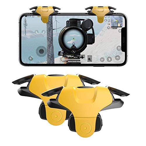 CROGIE Yellow Mobile PUBG Trigger- Controller Battle Royale Sensitive Shoot and Aim Supports Pubg/Free Fire Gaming Acces