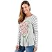 Uideazone Women Ugly Christmas Long Sleeve Tee Shirt Casual Holiday Party Blouse Tops Gray
