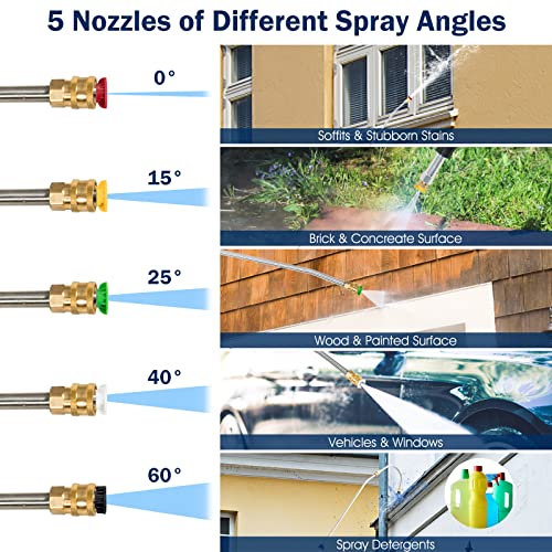 Goplus Pressure Washer Extension Wand, 18 FT Telescoping Gutter Cleaner