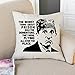 CHICCAT Cotton Linen Throw Pillow Case - Prison Mike Quote Humor Pillow Calligraphy Home Decor Engagement Present Birthday Cushion Cover 18x18 inches