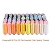 Paxcoo 60 Assorted Color Polyester Sewing Thread Spools 250 Yards Each