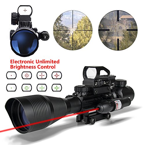Ar15 scopes 4-12x50eg dual illuminated tactical rifle s…