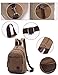 Lightweight Mini Canvas Backpack for Women Girls Purse Small Rucksack Sling Bag (Small, Coffee 2)