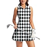 Viodia Women's Tennis Golf Dress with Shorts Active Exercise Workout Sports Athletic Dresses for Women with Zipper Pockets
