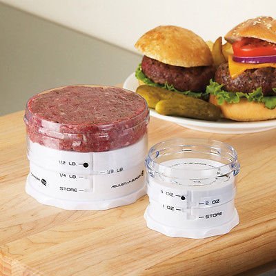 Adjust A Burger Large & Mini Hamburger Patty Maker Press Set - 1 - 8 Oz Patties BBQ Tools By Other Kitchen