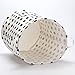 Sea Team 19.7 Inches Large Sized Waterproof Coating Ramie Cotton Fabric Folding Laundry Hamper Bucket Cylindric Burlap Canvas Storage Basket with Stylish Polka Dot Design (19.7