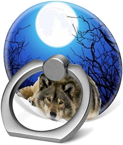 Cell Phone Ring Holder Universal Phone Finger Ring Stand Car Mount 360 degree Rotation Works for Iphone 5 6 7 8 X Plus Samsung Galaxy S8 S9 NOTE9 Ipad Tablet Etc. the watcher wolf