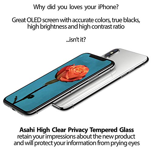 Homy Privacy Screen for iPhone X XS 5.8 inch [2Pack] Premium Japanese