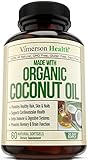USDA Organic Coconut Oil - MCT & MCFA - Extra Virgin - Promotes Healthy Skin, Hair & Nails. Supports Heart, Immune & Digestive Health. Boosts Brain Function & Absorption of Nutrients & Minerals