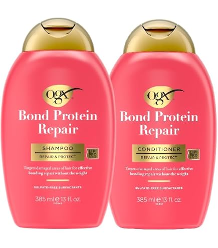 Amazon.com: OGX Repair + Protect Bond - Juego de champú y