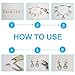 PH PandaHall 120pcs Tibetan Style Pendant 6 Style Dog Cat Paw Pendant Charms 4 Color Footprint Pendant Alloy Hollow Paw Pendant for DIY Bracelet Necklace Choker Anklet Jewelry Bag Ornament Making