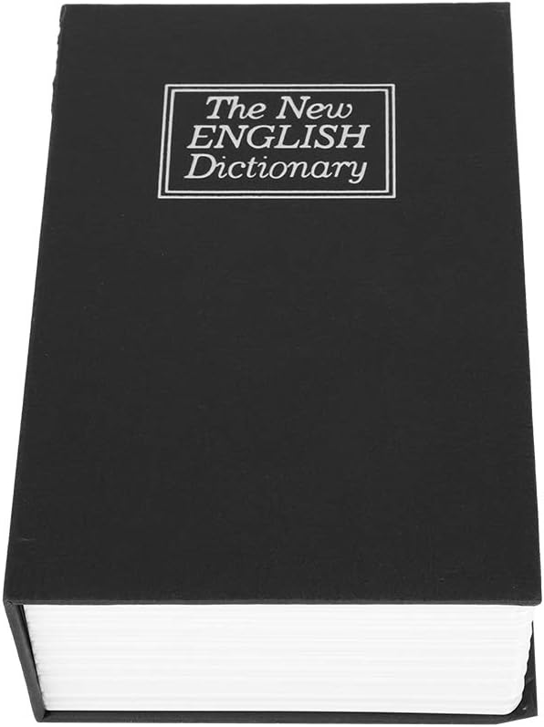 Book Safe Box, Secret Dictionary Hidden Cash Money Box, Key Lock, Jewelry Case with 2 keys: Home Improvement