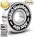 SKITCH Pro Skateboard Bearings Set - Precision Fast Spin ABEC 9 Chrome Steel Bearing Kit for Longboards, Skate Boards, Scooters and Roller Skates + Spacers + Washers + Bonus Carry Case (8-Pack)