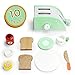 Wood Eats! Pop-Up Toaster Playset with Butter, Jam, and Coffee Cup (10pcs.) by Imagination Generation