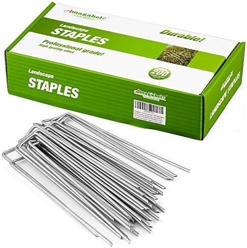 Amagabeli 6 Inch Galvanized Landscape Staples
