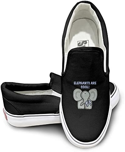 Bkjlafn Elephants Are Cool A Simple And Fashionable Bottom Canvas Shoe.