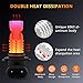OXILAM 9145 9140 H10 LED Fog Light Bulbs Super Bright 2600 Lumens CSP Chipset for Fog Lights or DRL Replacement 6000K Xenon White (Pack of 2)