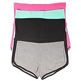 Mopas 3 Pack Yoga Two Tone Dolphin Shorts