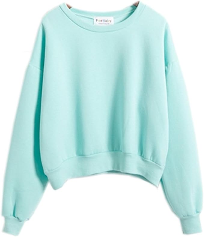 Namnoi Sweater Store Kawaii Harajuku Pastel Green Mint Color Hoodies
