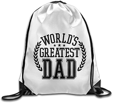 World's Greatest Dad1 Beam Mouth Backpack Drawstring Shoulder Bag Fenjaak Customize Practical