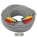 ISEEUSEE BNC Video Power Cable, 100 Feet Fire-Rated Pre-Made All-in-One Video Security Camera Extension Cable Wire for CCTV DVR Surveillance System