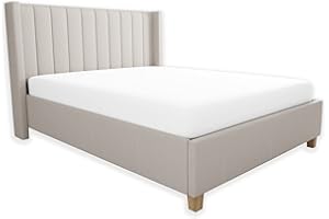 100% Cotton White Fitted Sheet for Full Size Bed, Cool & Crisp Percale Weave Full Fitted Sheets Only, Breathable & Comfortable Fitted Sheet (54" x 75") with Deep Pocket by Color Sense